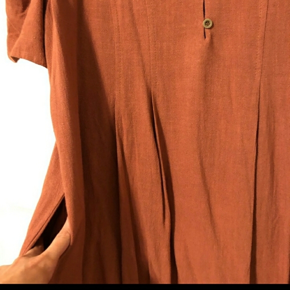 Gorgeous for fall Rust Swing Dress with pockets!! What could be better 🍂🍁🍃 - Picture 2 of 4